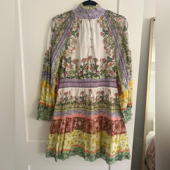 NWT Alice + Olivia Lavinia Blouson Sleeve Mini Dress Size 10 - Picture 6 of 16